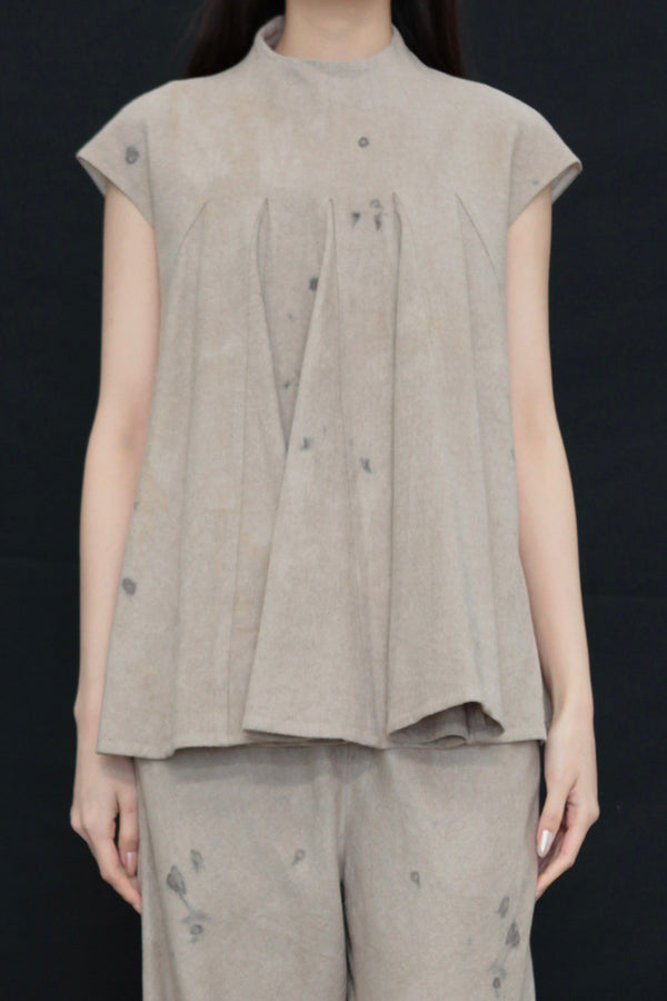 Mutedance 24 Autumn and Winter Wool Silk Short Sleeve T-shirt MD-MD24FW48-SAND MD24FW47 MD24FW48 MD24FW49